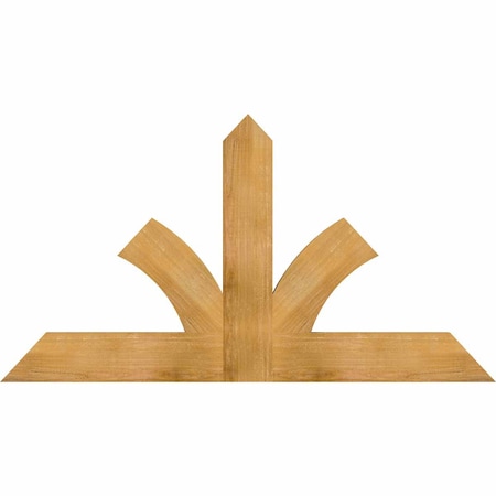 Ekena Millwork Richland Rough Sawn Timber Gable Bracket, Western Red Cedar, 60"W x 32"H x 2"D x 6"F, 13/12 Pitch GBW060X32X0206RIC00RWR